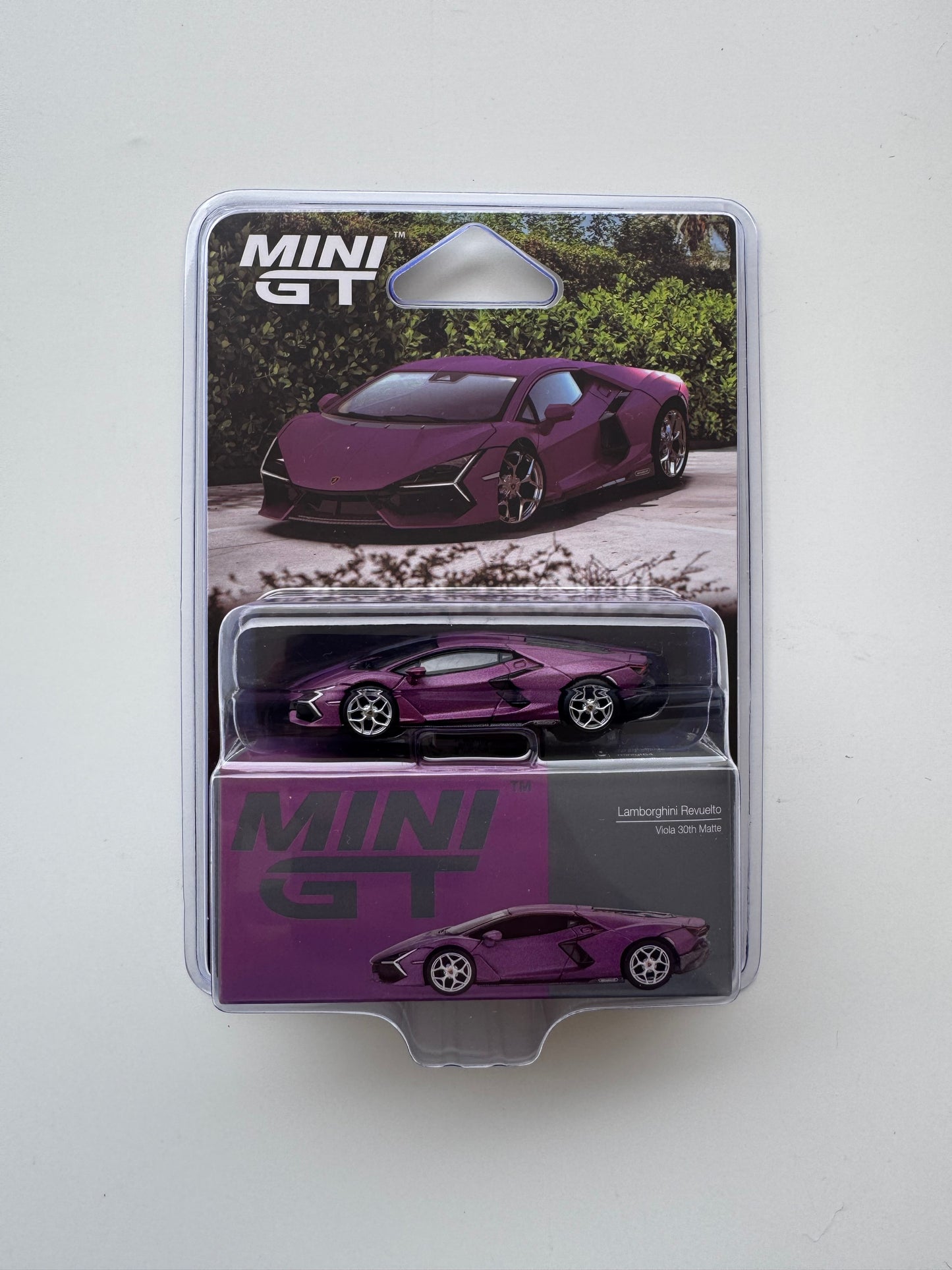 MINI GT - Lamborghni Revuelto - Viola 30th Matte #1121