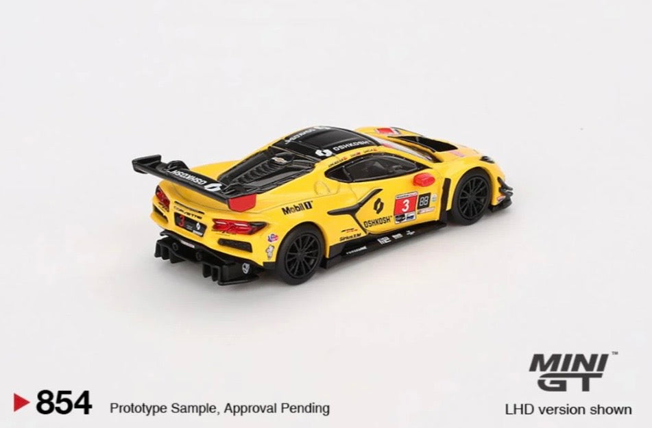 MINI GT - Chevrolet Corvette Z06 GT3 R #3 - Corvette Racing by Pratt Miller Motorsports - 2024 IMSA Daytona 24 Hrs #854