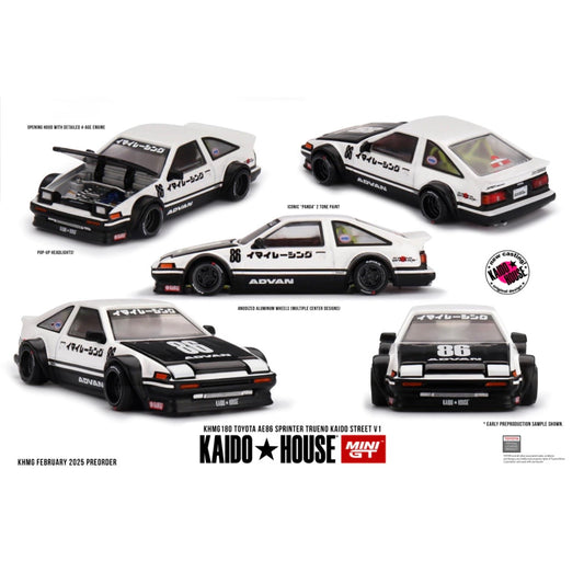 MINI GT - KAIDO HOUSE - Toyota Sprinter Trueno Kaido Street V1 //180