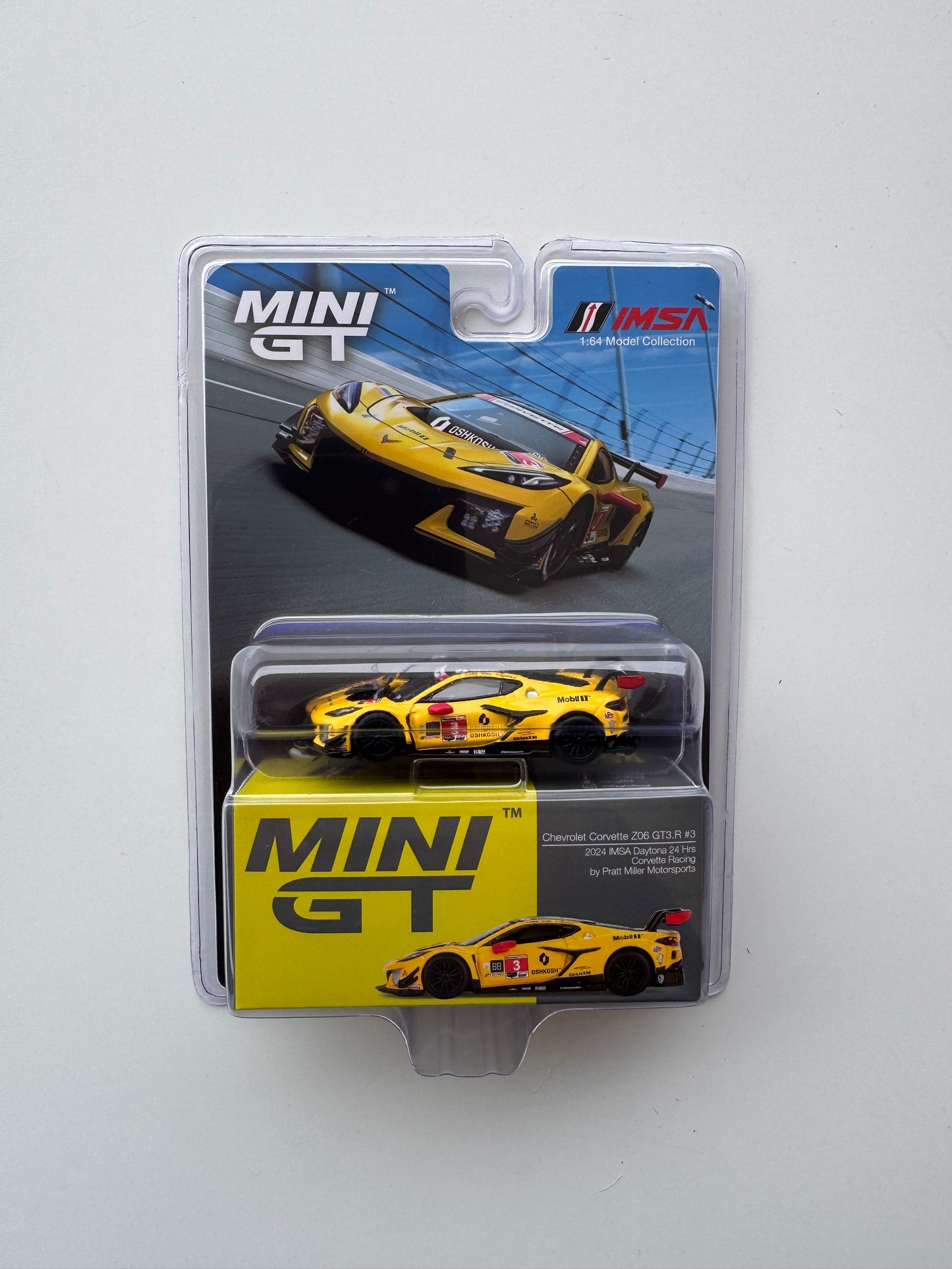 MINI GT - Chevrolet Corvette Z06 GT3 R #3 - Corvette Racing by Pratt Miller Motorsports - 2024 IMSA Daytona 24 Hrs #854