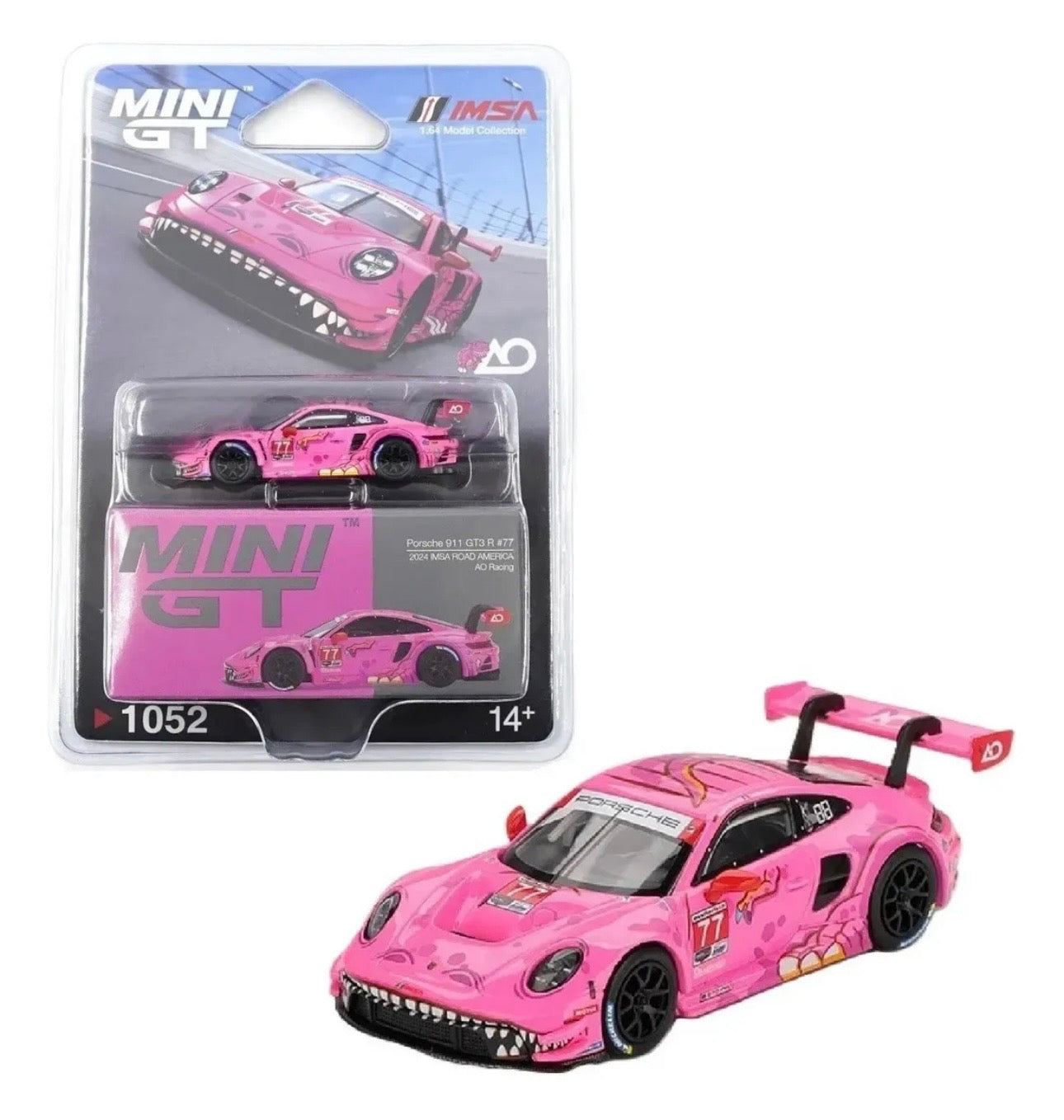 MINI GT - Porsche 911 GTR R #77 - AO Racing - 2024 IMSA ROAD AMERICA #1052