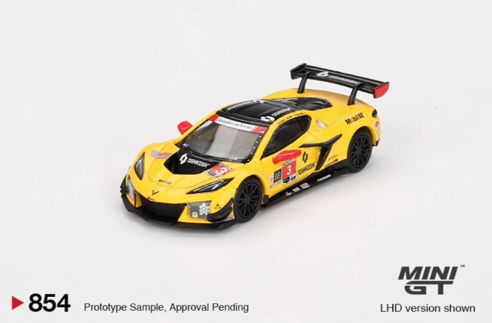 MINI GT - Chevrolet Corvette Z06 GT3 R #3 - Corvette Racing by Pratt Miller Motorsports - 2024 IMSA Daytona 24 Hrs #854