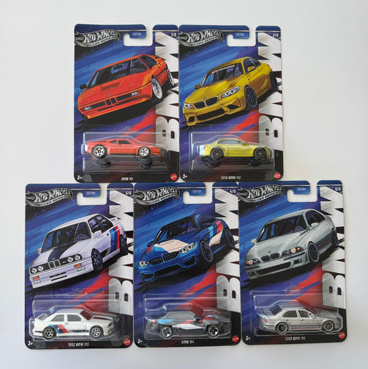 Hot Wheels - SET BMW Silver series [Kit 5 unidades]