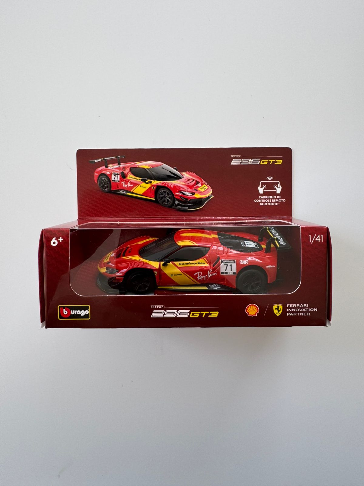 Burago - Shell Merchandising - Ferrari 296 GT3 [controle remoto]