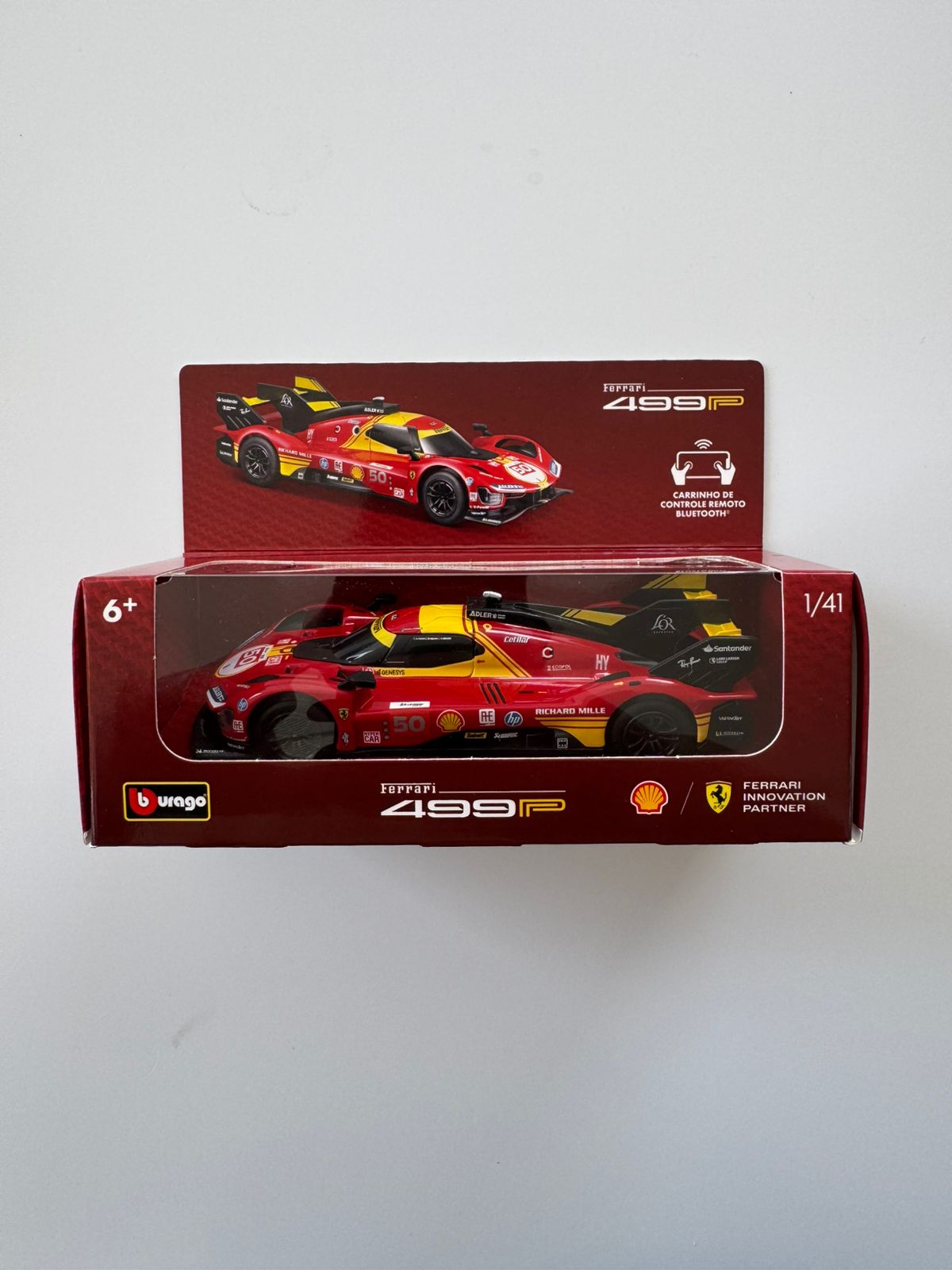 Burago - Shell Merchandising - Ferrari 499P [controle remoto]