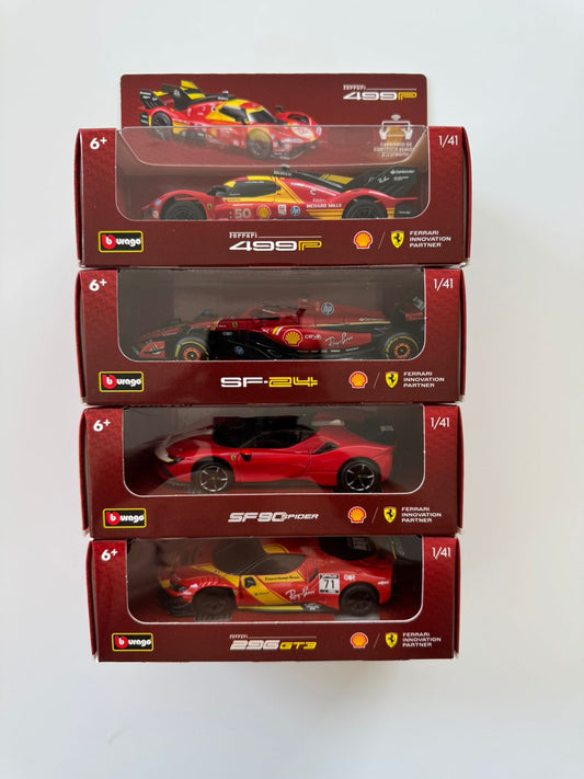 Burago - Shell Merchandising [Kit com os 4 modelos]