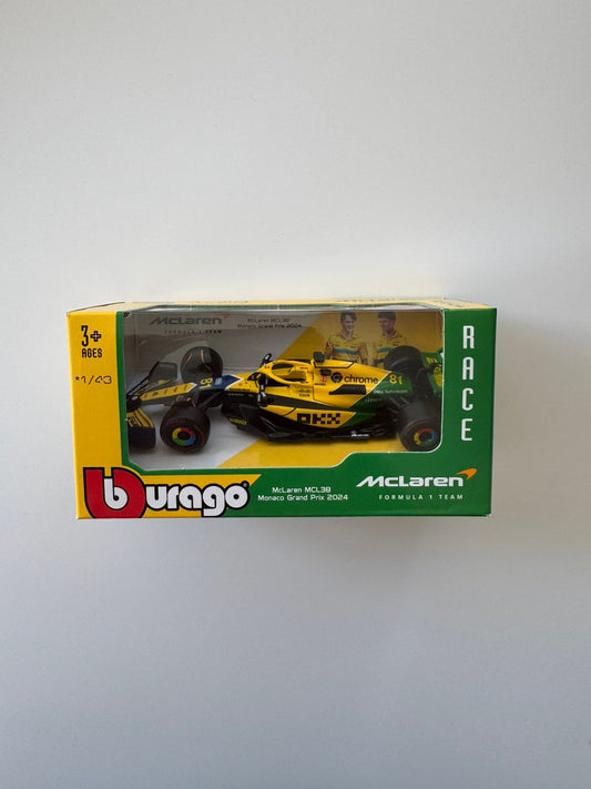Burago - McLaren MCL38 Monaco Grand Prix 2024