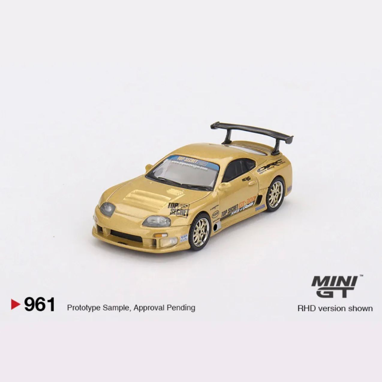 MINI GT - Toyota Supra Top Secret GT-300 Gold #961