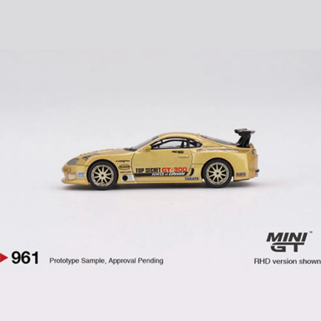 MINI GT - Toyota Supra Top Secret GT-300 Gold #961