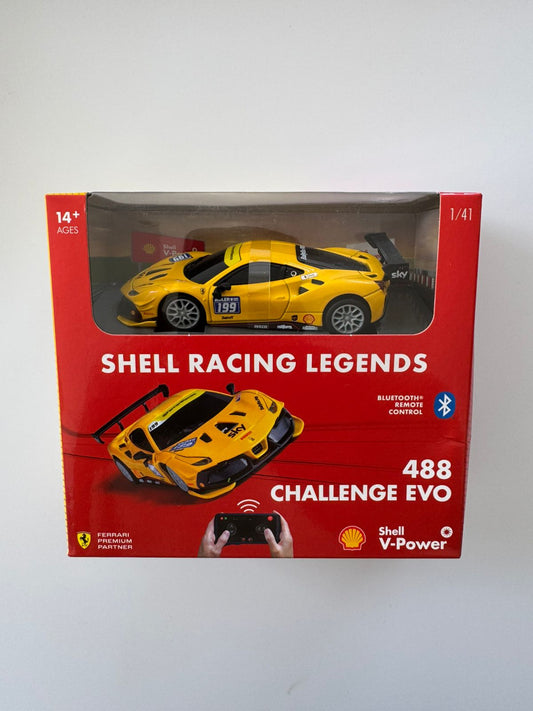 Burago - Exclusivo - Shell Racing Legends - Ferrari 488 Challenge EVO [controle remoto]