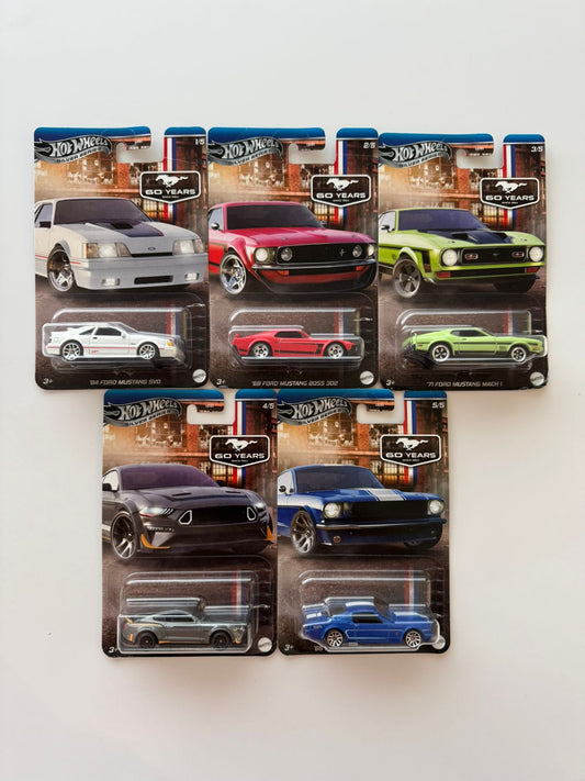 Hot Wheels - Silver Series - SET Mustang 60 Years