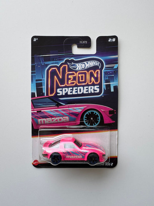 Hot Wheels - Silver Series - Neon - Mazda Rx-7