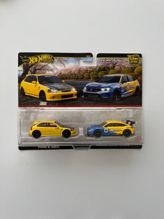 Hot Wheels - Premium Duo - Honda Civic Type R’ 99 (EK9) e Honda Civic Type R